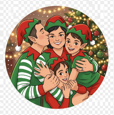 Elf Me Bauble | Personalised Photo Elf Christmas Ornament