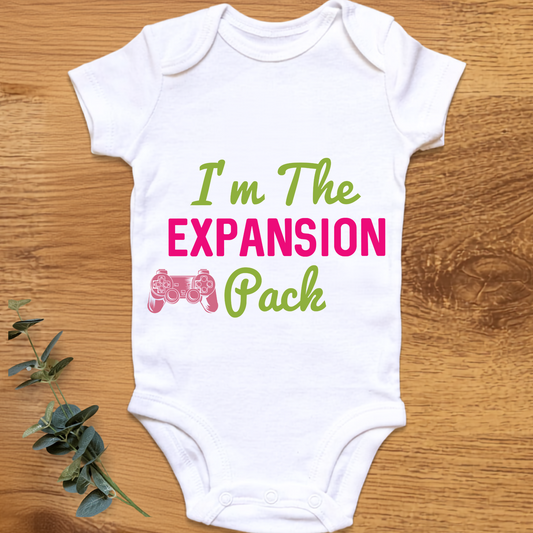 I'm The Expansion Pack baby girl onesie by By Delilah