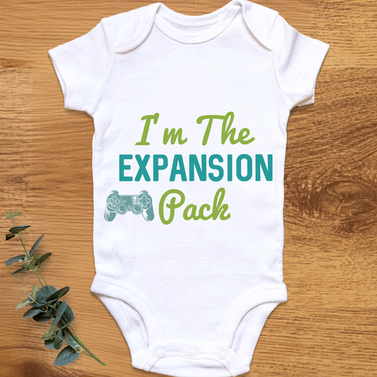 I'm The Expansion Pack baby boy onesie by By Delilah