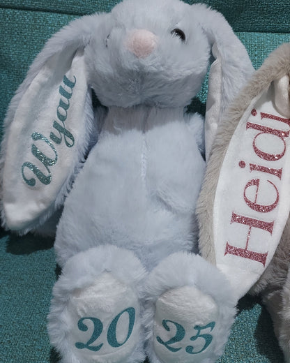 Personalised 30cm First Christmas 2026 Bunny - Free Shipping Included!