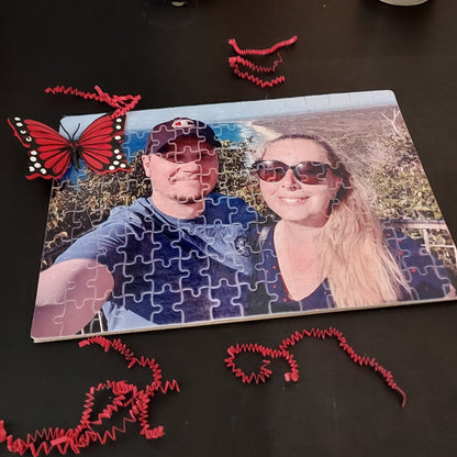 Personalised Photo Jigsaw Puzzle & Matching Tin