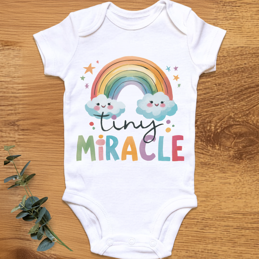 Tiny Miracle baby onesie by By Delilah