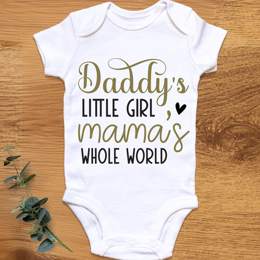Daddy's Little Girl baby onesie by By Delilah