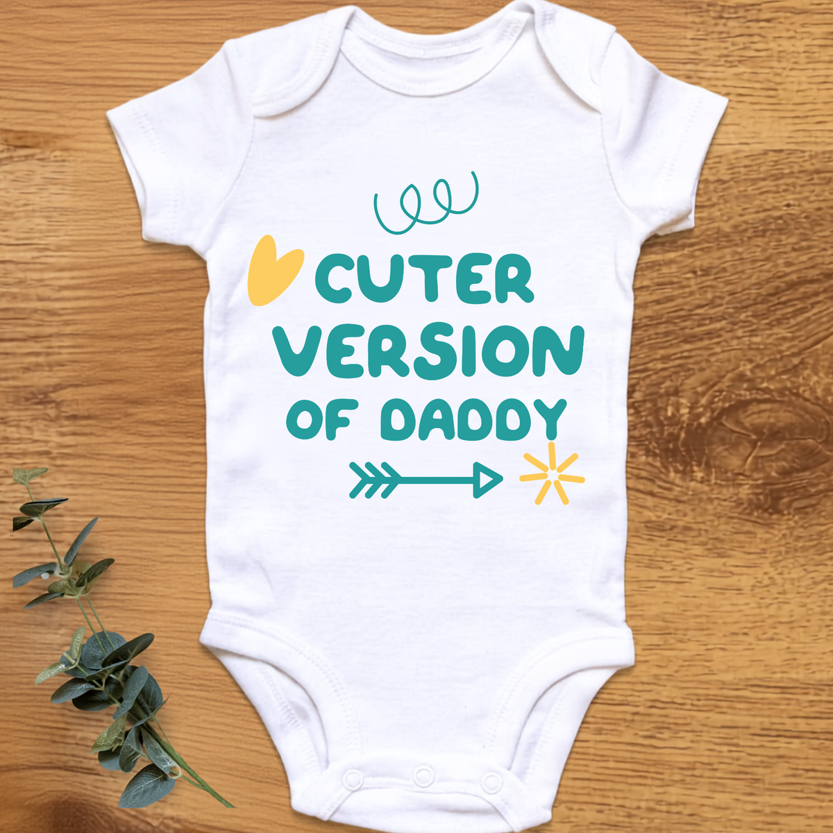 Cuter Version Of Daddy baby onesie by By Delilah