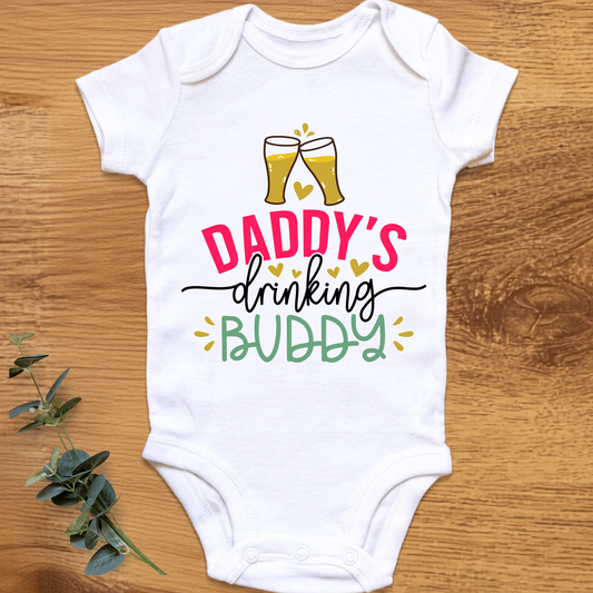 Daddy's Drinking Buddy baby onesie by By Delilah