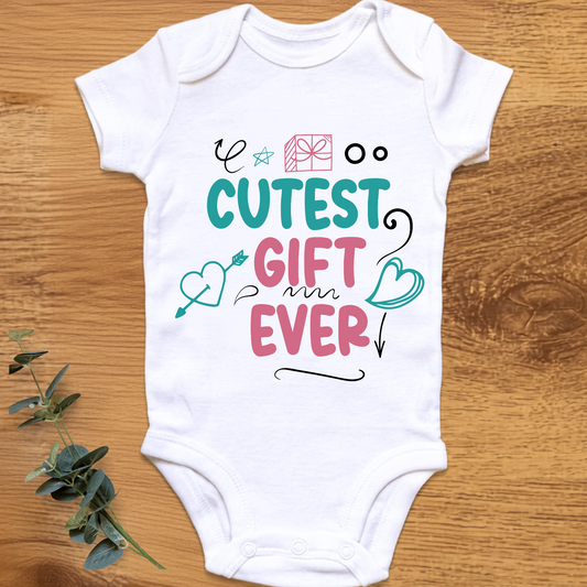 Cutest Gift Ever baby onesie by By Delilah
