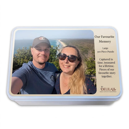 Personalised Photo Jigsaw Puzzle & Matching Tin