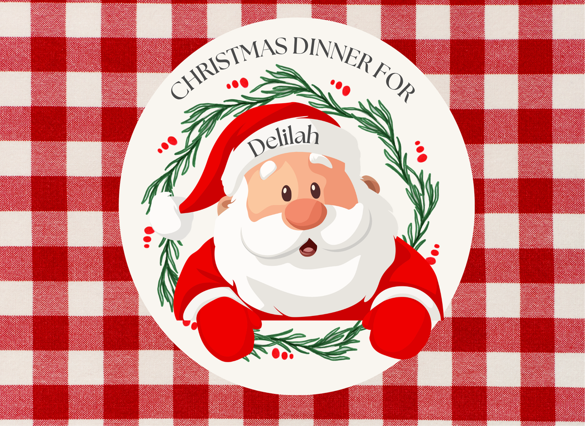 Personalised Family Christmas Placemat