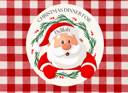 Personalised Family Christmas Placemat