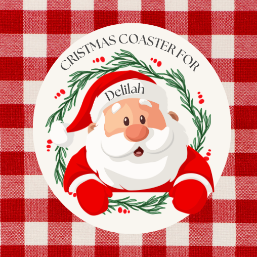 Personalised Christmas Coasters