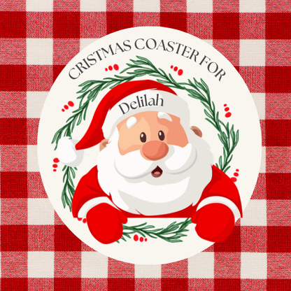 Personalised Christmas Coasters