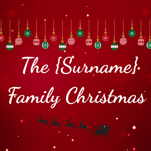 Personalised Christmas Coasters