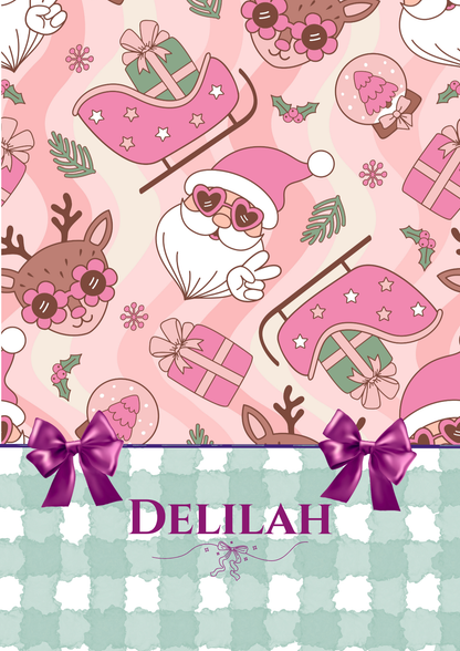 Personalised First Christmas Baby Bib