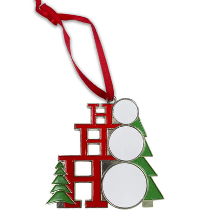 Personalised "Ho Ho Ho" Photo Christmas Bauble