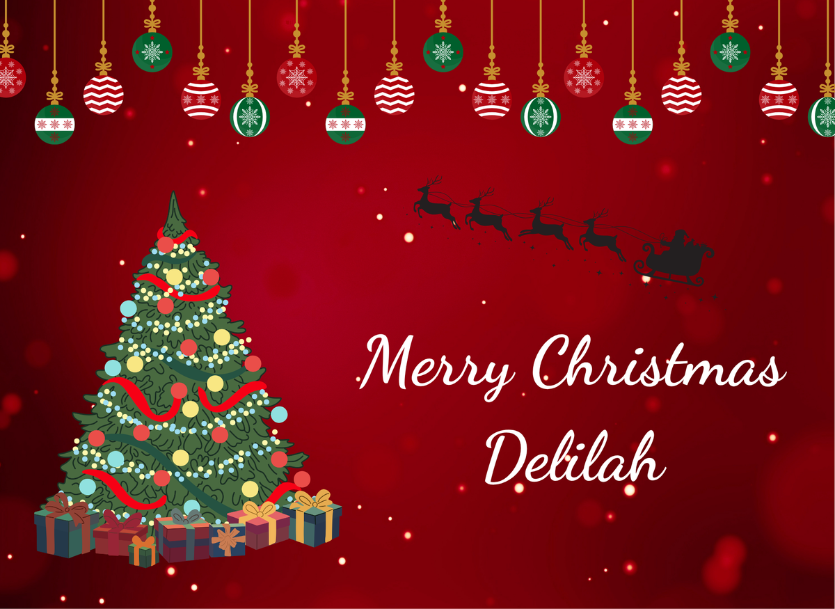 Personalised Family Christmas Placemat