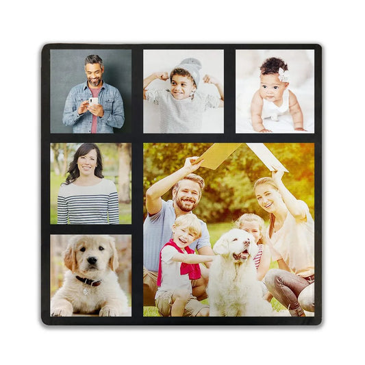 Personalised 6-panel photo keepsake cushion cover by By Delilah