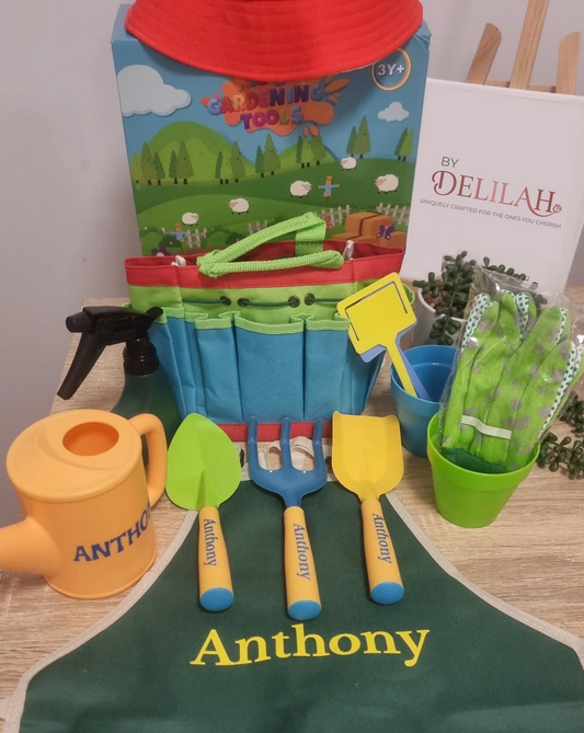 11 piece personalised gardening set by By Delilah