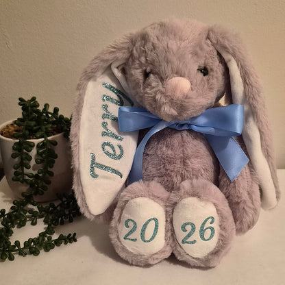 Personalised 30cm First Christmas 2026 Bunny - Free Shipping Included!