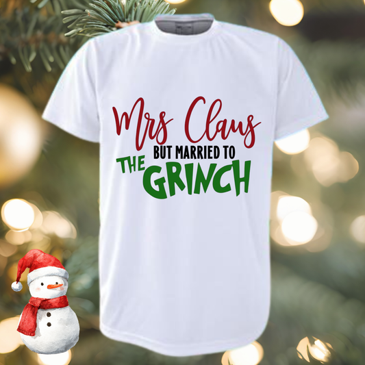 Mrs Claus But Married To Christmas tee by By Delilah