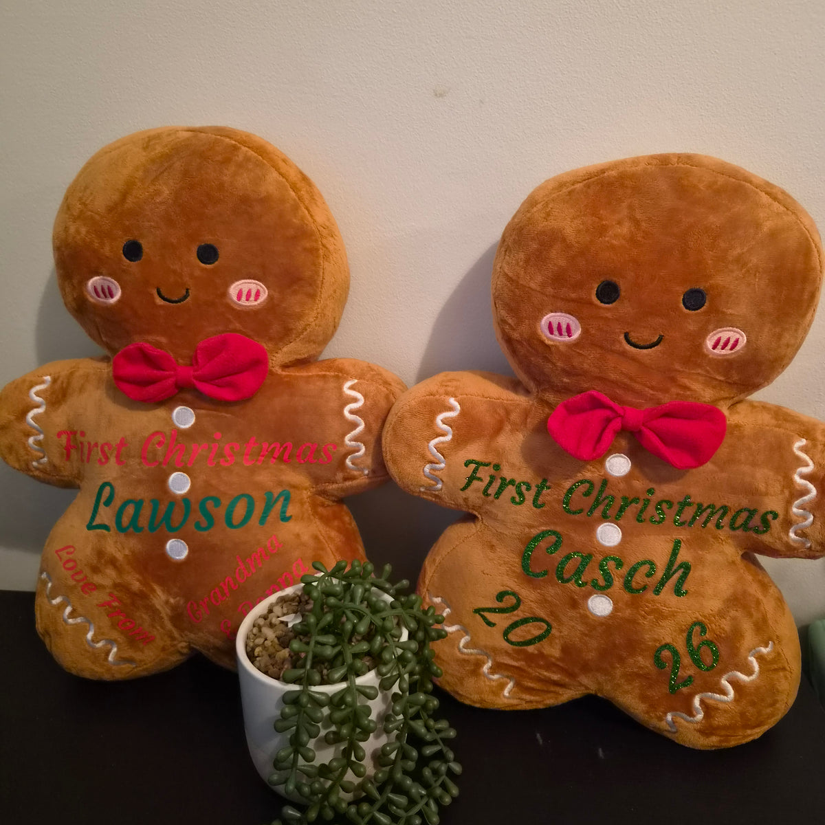 Personalised Christmas Gingerbread Man - 40cm Tall
