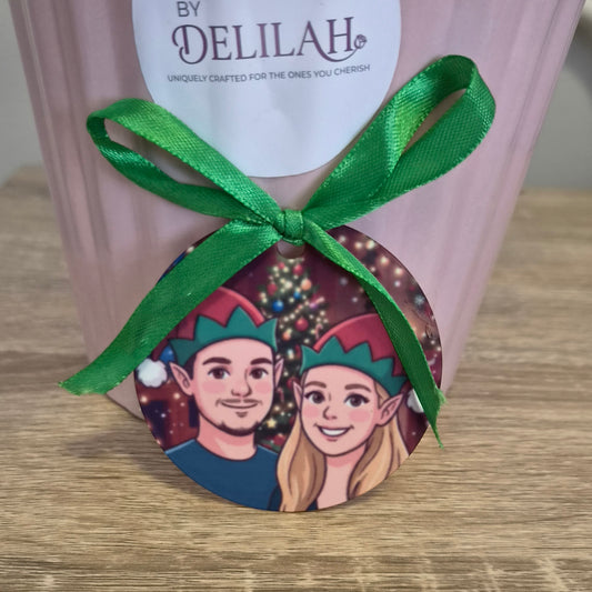 Elf Me Bauble | Personalised Photo Elf Christmas Ornament