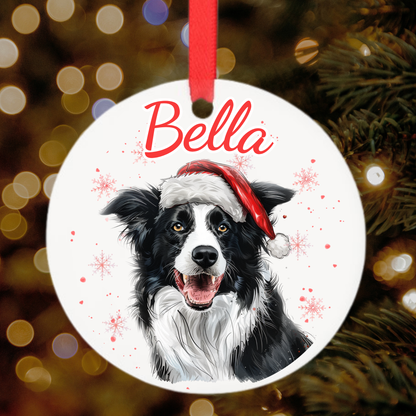Personalised Christmas dog breed bauble, breeds N to Z, by By Delilah