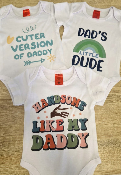 Daddy's Little Boy - 3 Piece Onesie Set